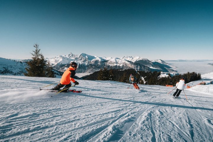 Skiing in the Grand Massif