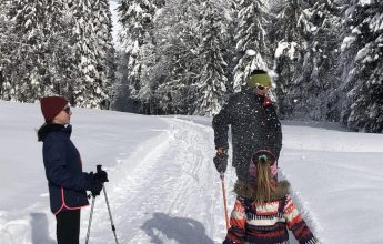 La Charniaz signposted snowshoe trail